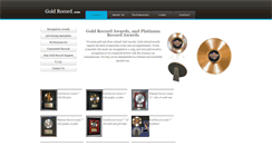 Desktop Screenshot of goldrecord.com