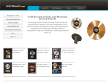 Tablet Screenshot of goldrecord.com